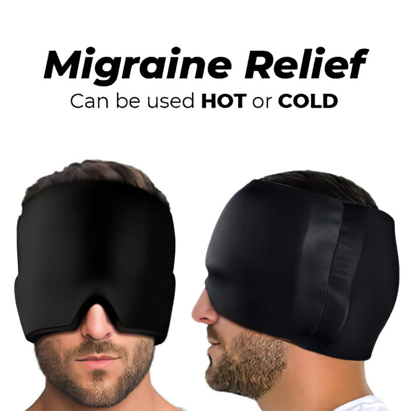 Gel hot and cold compress headband