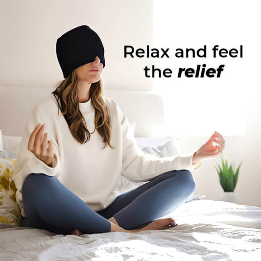 Gel hot and cold compress headband