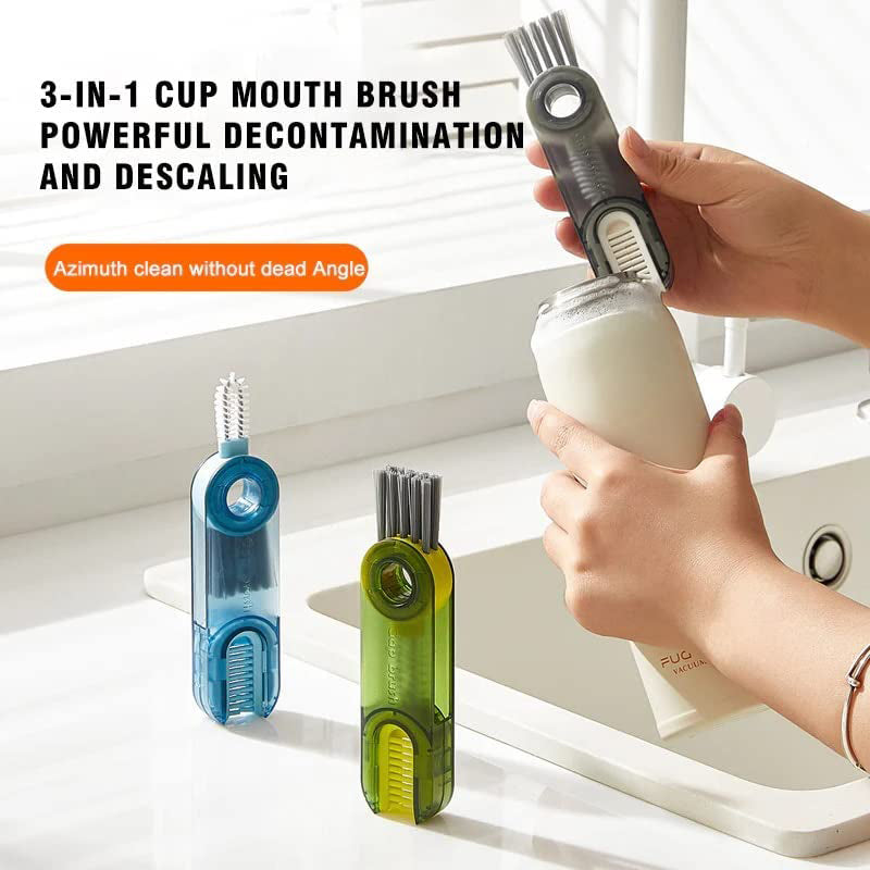 Cup lid groove gap cleaning brush