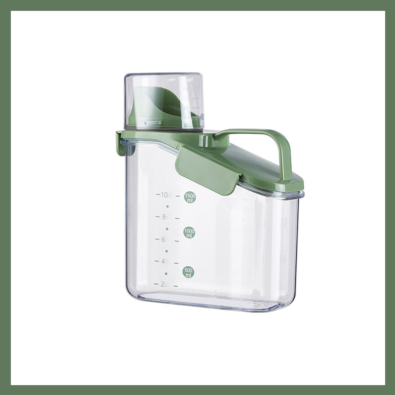 Portable transparent sealed storage jar