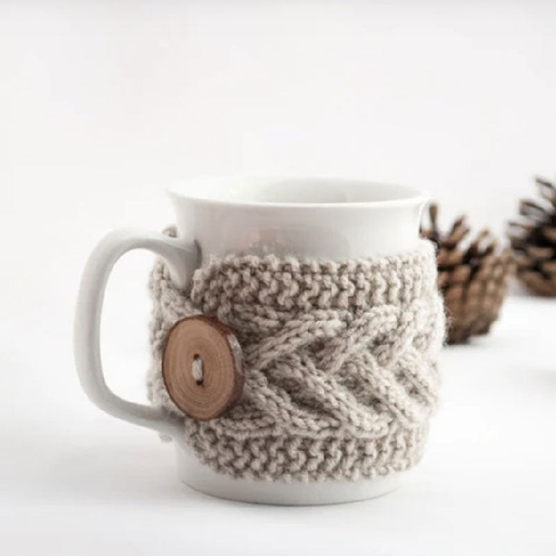 Mug knitted cup sleeve