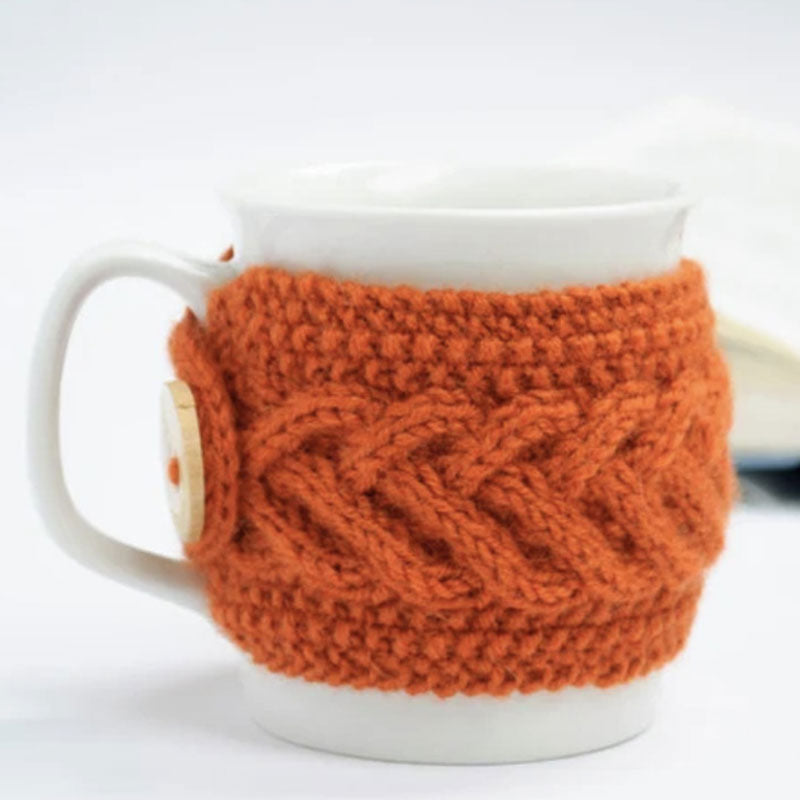 Mug knitted cup sleeve