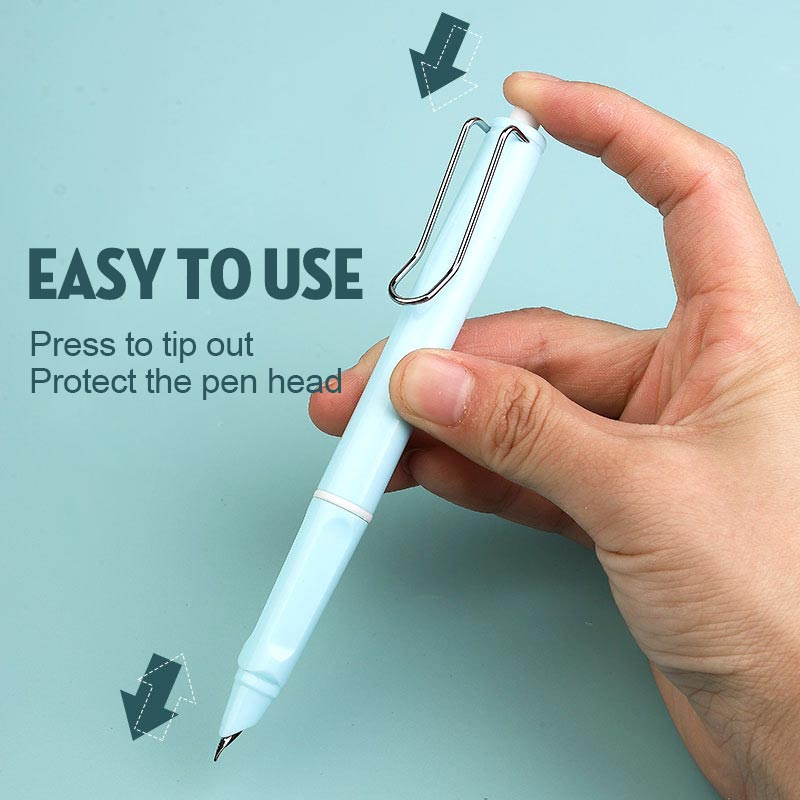 Push action fountain pen