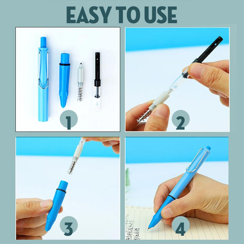 Push action fountain pen