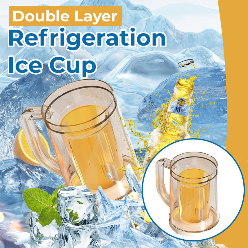 Double layer ice beverage cup