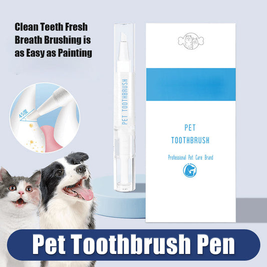 Pet Teeth Cleaning Toothbrush Pen