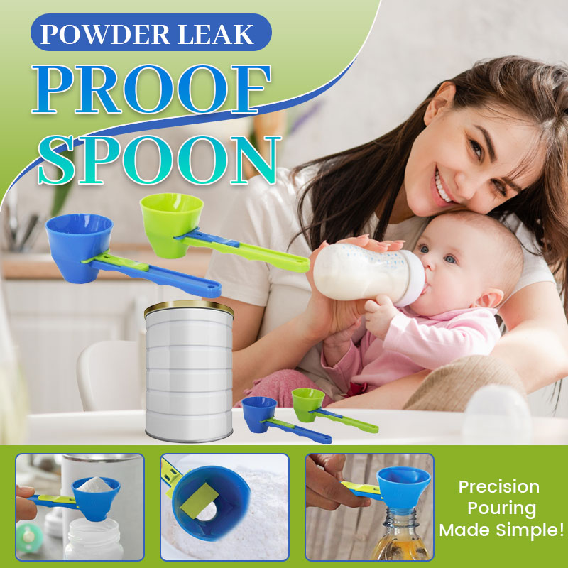 Powder leak proof spoon