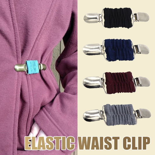 Clothes elastic waist drawstring clip