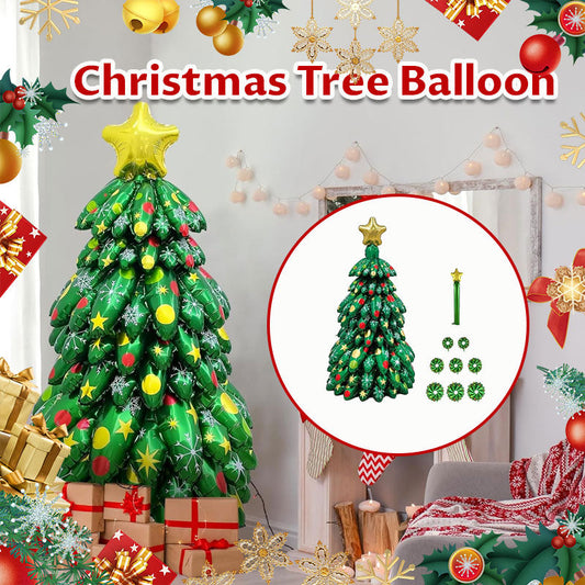 Standing Christmas tree balloon decoration