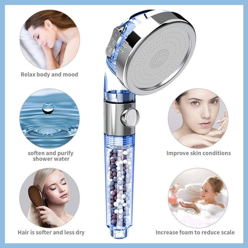 Negative Ion Filtration Water Purification Booster Shower