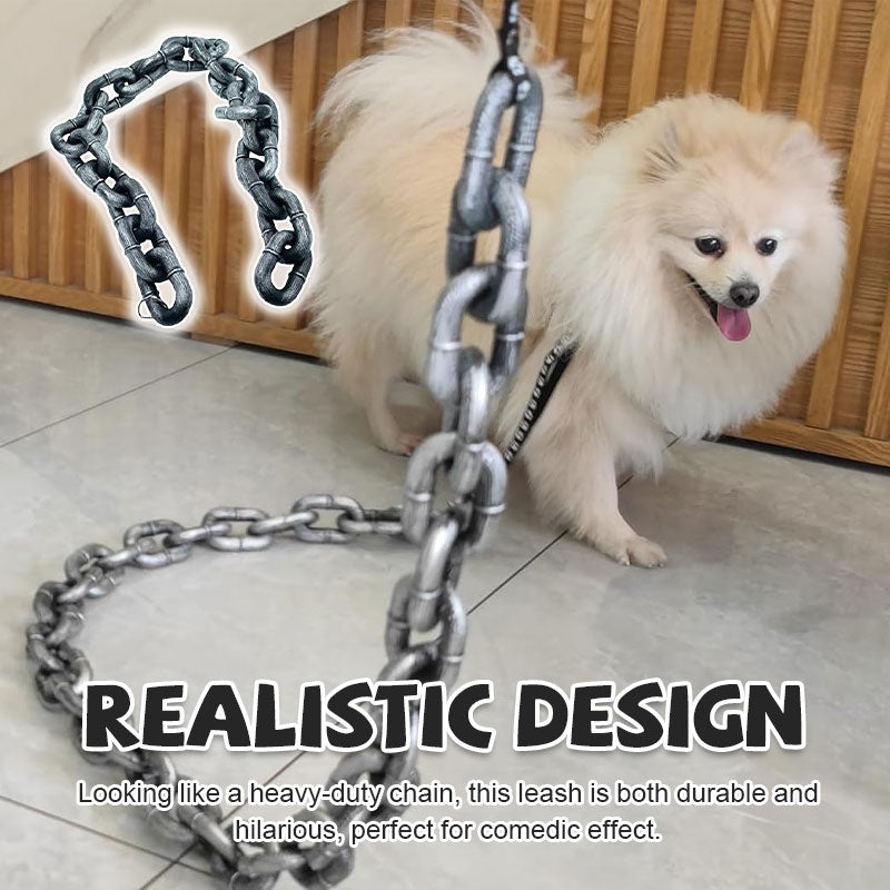 Large iron chain pet leash