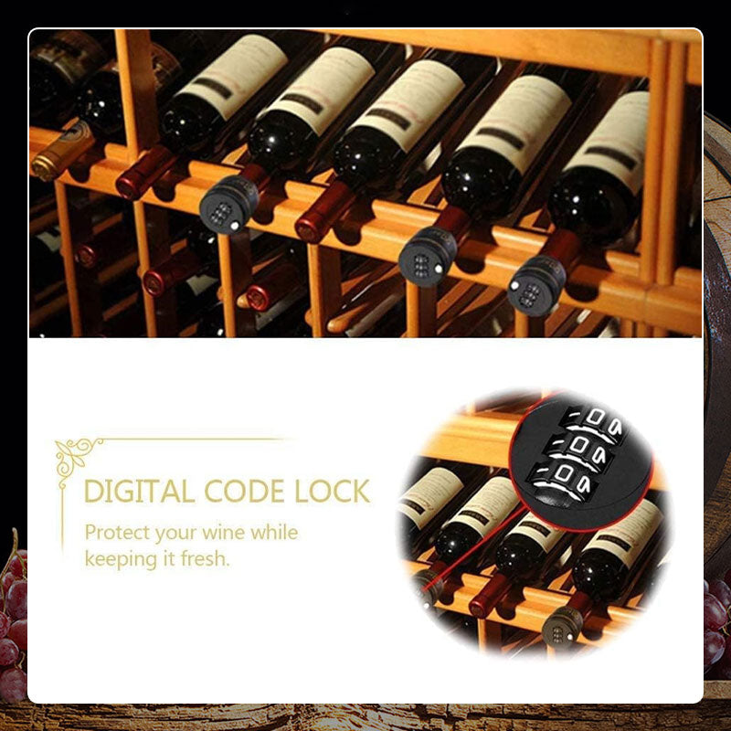 Wine bottle cap combination lock