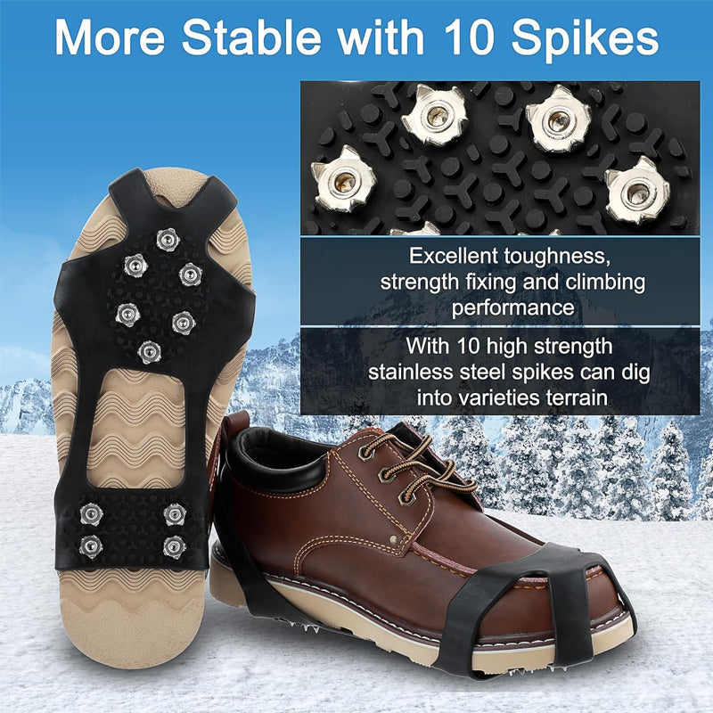 Manganese steel thickened crampon shoe covers