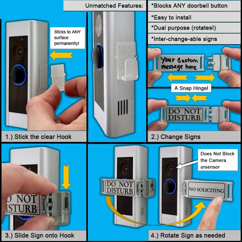 Do Not Disturb Door Lock Sign