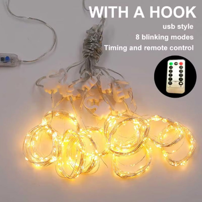 Led curtain light string