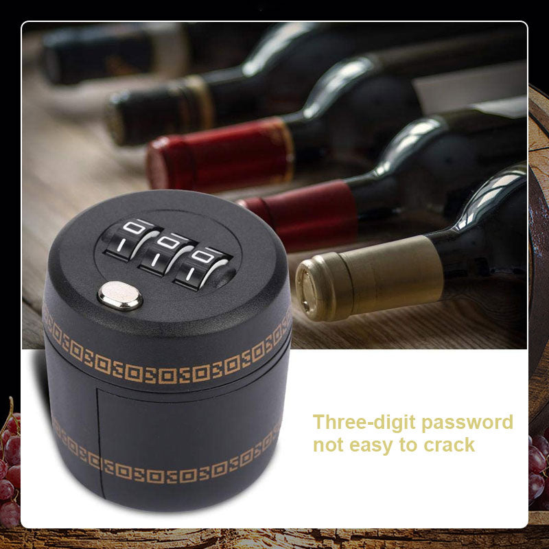 Wine bottle cap combination lock