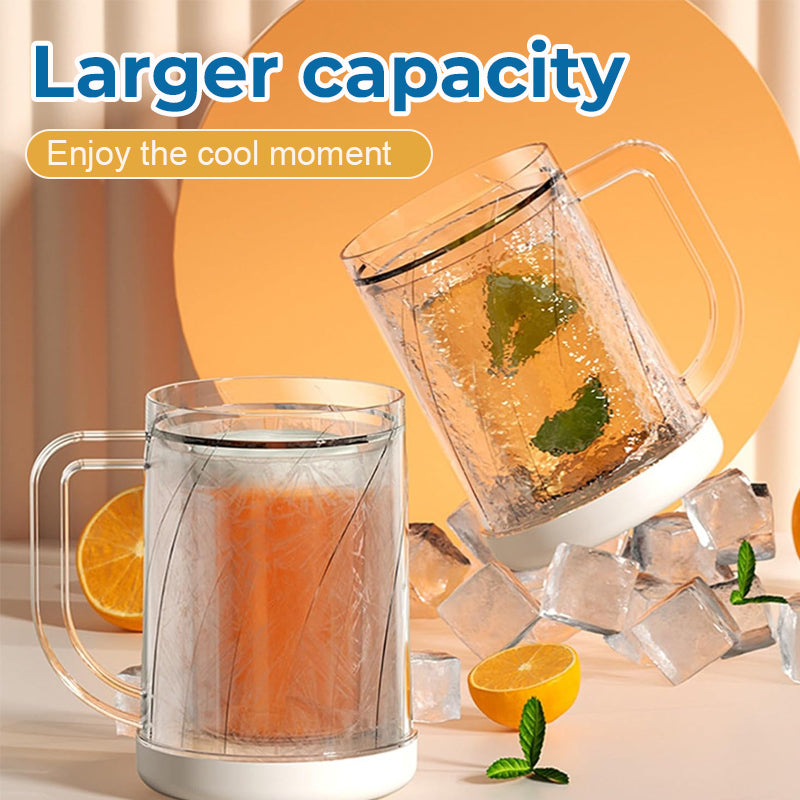 Double layer ice beverage cup