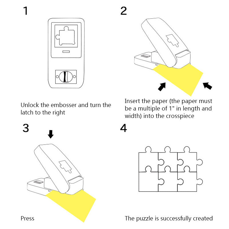 DIY Jigsaw Puzzle Punch Embossing Machine