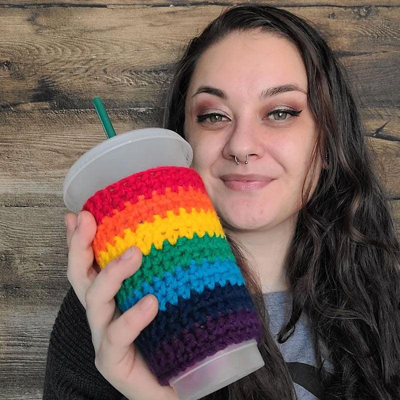 Mug knitted cup sleeve