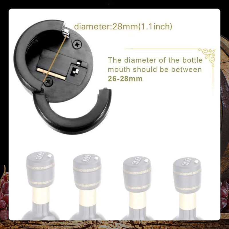 Wine bottle cap combination lock