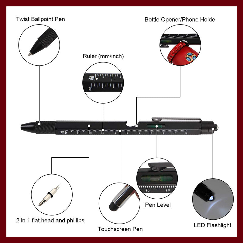 9 in 1 multi-function pen