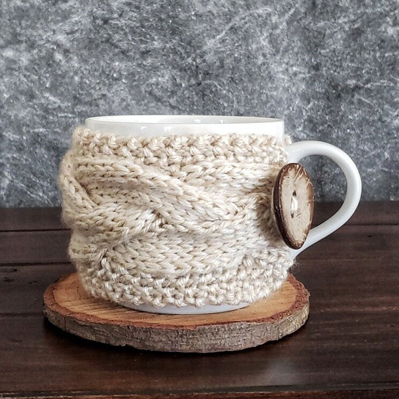 Mug knitted cup sleeve