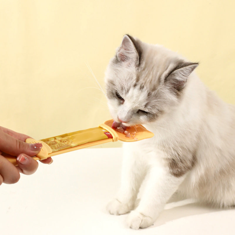 Cat feeding spoon