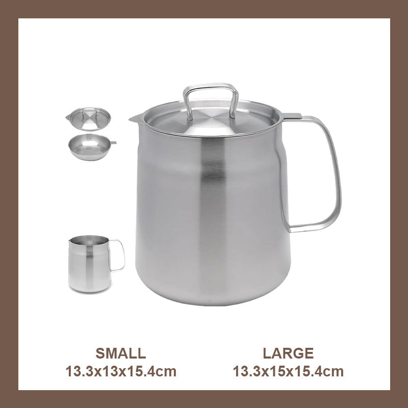 Stainless steel oil filter fryer