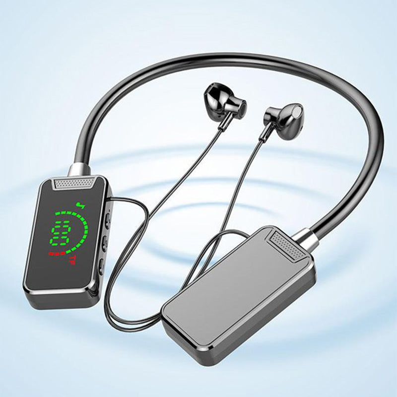 Waterproof singing bluetooth headset with display